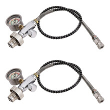 2X New Upgrade HPA Fill Station Charging Adaptor Adaptor From Scuba Tank W/Din 232/300Bar Connector for PCP Air Refill