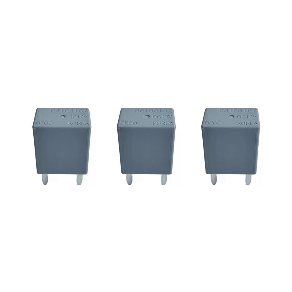 3X Automotive Relay For Optra / Aveo 96190187 Car Relay Grey 4712458684591