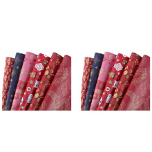 Wrapping Paper Sheets Set of 12 ,Spring Festival Chinese New Year DIY Gift Red Wrapping Paper,70cm x 50cm