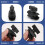 Nylon Arm 6cm Double Socket Arm with 1 Inch  Base Mount Motorcycle Camera Extension Arm 4