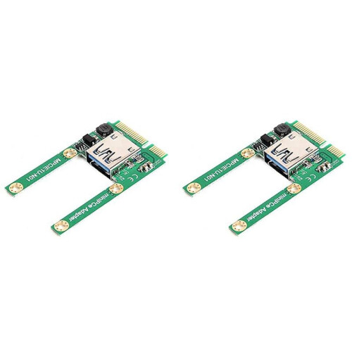 2X  PCI-E To USB3.0 Adapter Card PCIe To USB 3.0 Adapter, Suitable for Notebook Computers 1