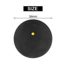 3Pcs Squash Ball One-Yellow-Dot Low Speed Sports P