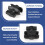 Nylon Arm 6cm Double Socket Arm with 1 Inch  Base Mount Motorcycle Camera Extension Arm 3