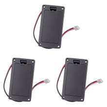 3X 9V Flat Mount Guitar Active Pickup Battery Cover Hold Box Battery Storage Case for Electric Guitar Bass Accessory