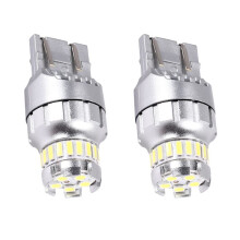 2 Stuks Auto T20 7440 W21W LED Canbus Achteruitrijlichten 7443 LED-Lamp Achterrem Signaallichten 6000K Super Heldere Lamp