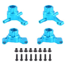 4 StüCk Metall Vorne und Hinten Aufrechte Achs Schenkel Arme Achs Schenkel Set für TT02 TT-02 1/10 RC Auto Upgrade Teile