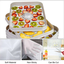 Dehydratorblad voor Voedseldehydrator, 20 Stuks 29X37cm, Siliconen Bladen, Fruitdehydratormatten, Siliconen Dehydratorbladen