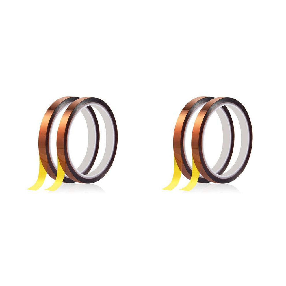4 Rolls Heat Tape, 10Mm X 33M 108Ft Heat Resistant Tape, Heat Transfer Tape, Heat Tape For Sublimation, Thermal Tape 6032137131252