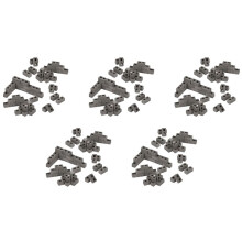 300 Pacotes de Blocos de Concreto 1/12 Escala  Tijolos Tijolos Miniatura de Concreto Pequenos Acessórios para Casa de Bonecas de Paisagismo