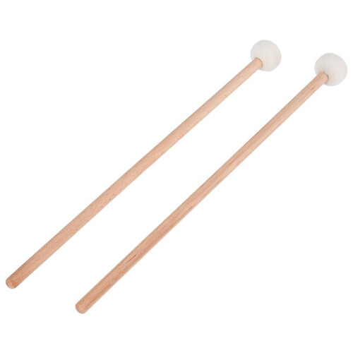 1 Pair  Mallets Drumsticks Drum Sticks with Wood Handle for Percussion Instrument Accessories