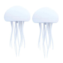 Lâmpada LED Jellyfish RGB Gradiente Jelly Fish Light Lamp Controle de Voz Jellyfish Light Lâmpada de Mesa Recarregável para Quartos