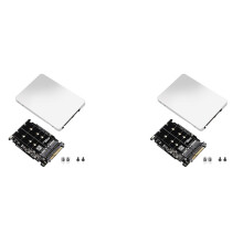 2X M.2 SSD To U.2 Adapter 2In1 M.2 NVMe And -Bus NGFF SSD To PCI-E U.2 SFF-8639 Adapter PCIe M2 Converter,with Shell
