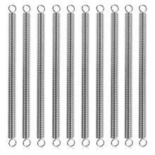 10Pcs Extension Springs 3/8Inx6-1/2In,0.047In Spring Steel Double Hooks for Mechanical Repair Industrial Garage Door DIY