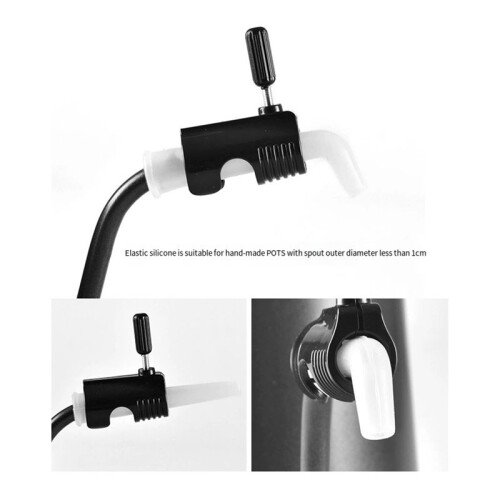 Coffeeware Coffee Makers Pour over Coffee Kettle Gooseneck Drip Kettle Flow Control Valve Accessaries Black 2