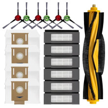 För Deebot T8 T8 Aivi T8+T8 MAX Station Robotdammsugare Delar Rullsidoborstar Dammpåsar Filter