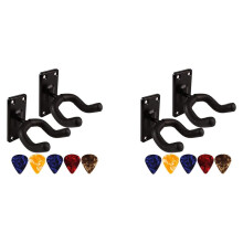 4x Gitaar Hanger Haak Muurbevestiging Antislip Houder Stand voor Gitaar Ukelele Viool Basgitaar Instrument Accessoires