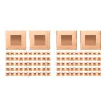 100 Pieces Paper Box with Window Present Packaging Box Treat Box for Homemade Soap Treat Bakery Candy (Brown)