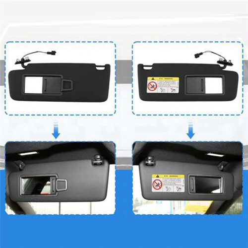 For  7 Sports Van  MK7 T-  B8 CC E- T-Roc Car Front Sun Visor Panel with Makeup Mirror Left 1