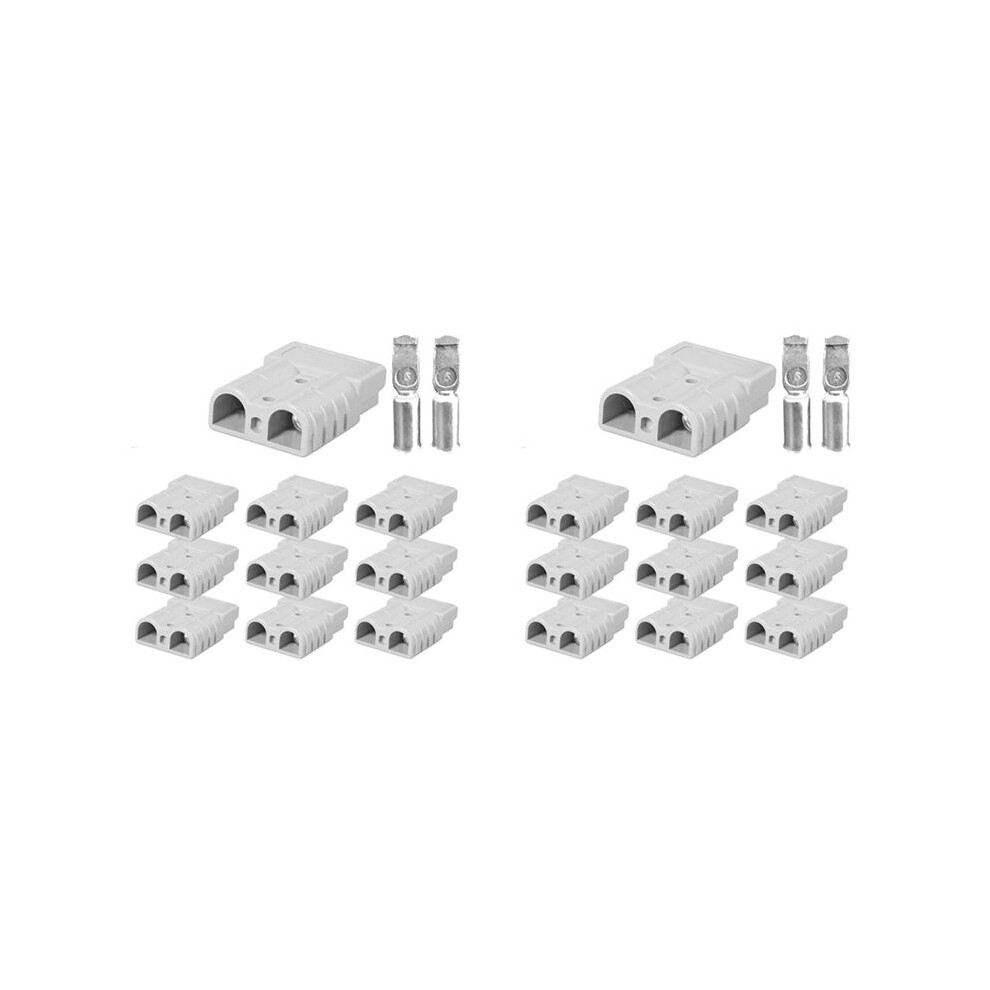 20Pcs For Anderson Style Plug Connectors Power Tool 50A 12-24V 6Awg Double Pole With Copper Contact Power Connectors 6032964384845