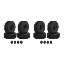 8PCS 120mm 1.9 Beadlock Wheel Rim Tire Set for 1/10 RC Crawler Car TRX4 RC4WD D90 Axial SCX10 II III Redcat MST