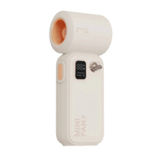 Oplaadbare Turbo Handventilator - Draagbaar, Verstelbare Snelheid, Handheld Ontwerp voor Reizen, Kamperen, Buitenactiviteiten