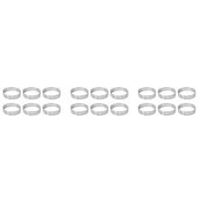 Cake Ring Molds, 18Pcs Stainless Steel Porous Tart Ring, Perforated Pie Cake Ring Mold, Cake Mousse Ring with Holes 7cm