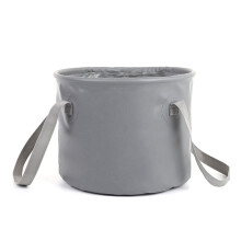 Secchio Pieghevole Portatile per Esterni Contenitore per L'Acqua da Pesca Portatile Campeggio Viaggio Secchio da Picnic Portatile Grigio B
