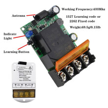 2X 433MHZ Draadloze Afstandsbediening Schakelaar AC 110 V/120 V/220 V/30A 1CH Relais RF Afstandsbediening Lichtschakelaars voor Pomp