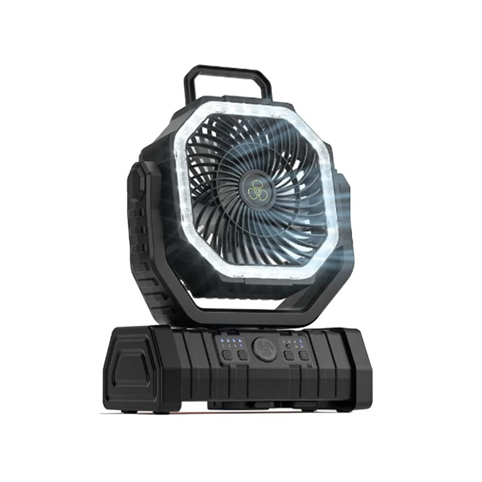 10000Mah Battery Fan Rechargeable With Hook&Bright Led Remote Control Timer Auto Oscillation Cordless Fan A Light 6032513394400