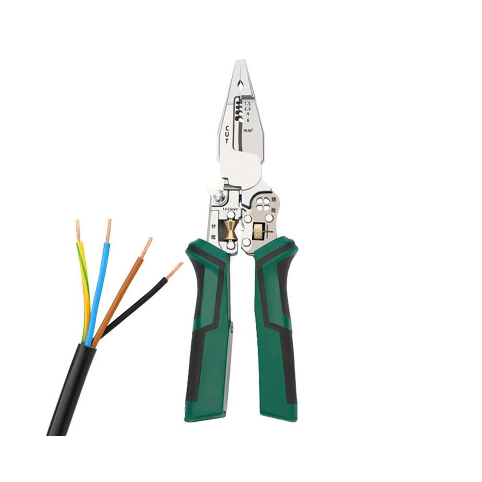 Wire Cutter Tool 10 In 1 Electrical Cable Stripper Plier Voltage Tester Scissors With Electricity Measurement Function 6033764668098