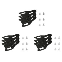 3Conjunto Calzas de Pedal de Bloqueo de Bicicleta de Carretera, Zapata de Ciclismo, Autobloqueo, Bloqueo de Bicicleta Ajustable, Junta de Abrazadera