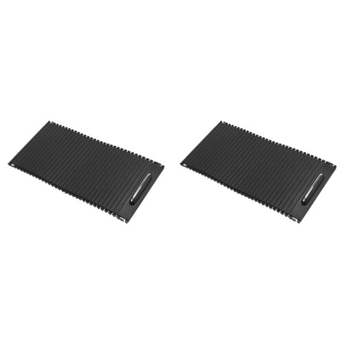 2X Car Console Roller Blind Central Control Cup Holder Zipper Water Cup Roller Blind for  W204 W212 S204
