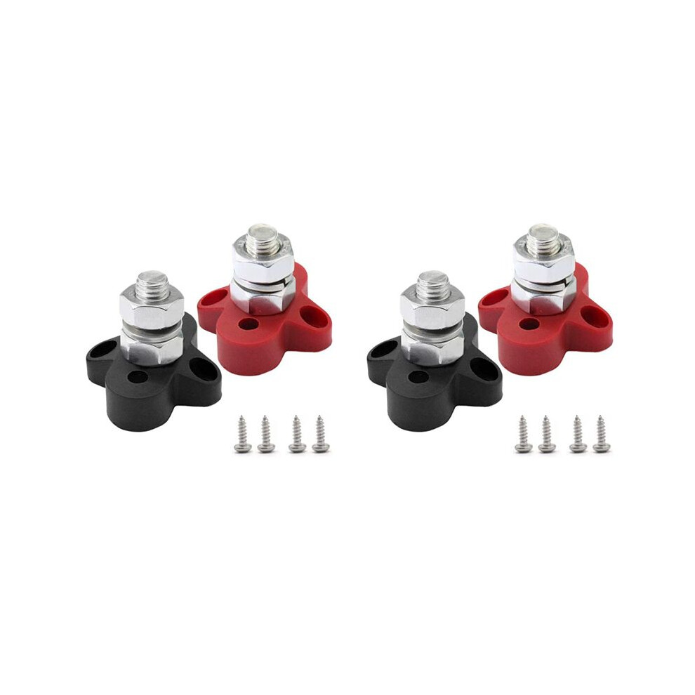 4Pcs 48V 150A Busbar M10 Terminal Block Studs Battery Power Distribution Terminal Stud Bus Bar Connector For Rv Boat 6032665405948
