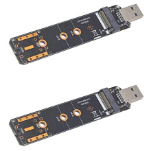 2X M.2 NVME SSD para USB3.2 GEN2 10Gbps Adaptador M.2 NVME SSD Adaptador para 2230 2242 2260 2280 NVME M.2 SSD RTL9210B