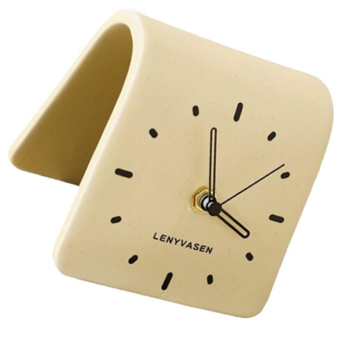Desktop Ceramic Clock Simplicity Desk Clock Home Decoration Living Room Bedside Silent Desk Clock 2