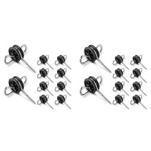 20Pcs Schrikdraad Poort Handvat Schrikdraad Isolatoren Hek Draad Isolatoren voor Schrikdraad Houten Post