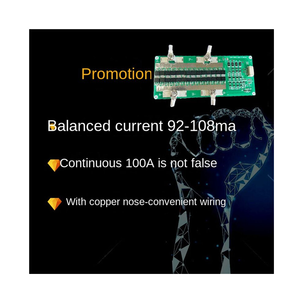 2X 4S 12V Lifepo4 Battery Protection Board With Balanced Charging 150A Continuous 100A Power Car Start Equalizer 6032682999765