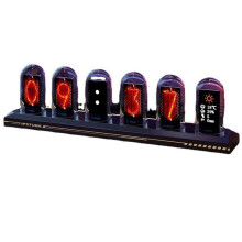 Reloj Digital con Tubo Nixie LED, Pantalla A Color IPS, Reloj Digital de Escritorio con WiFi, Analógico y Digital