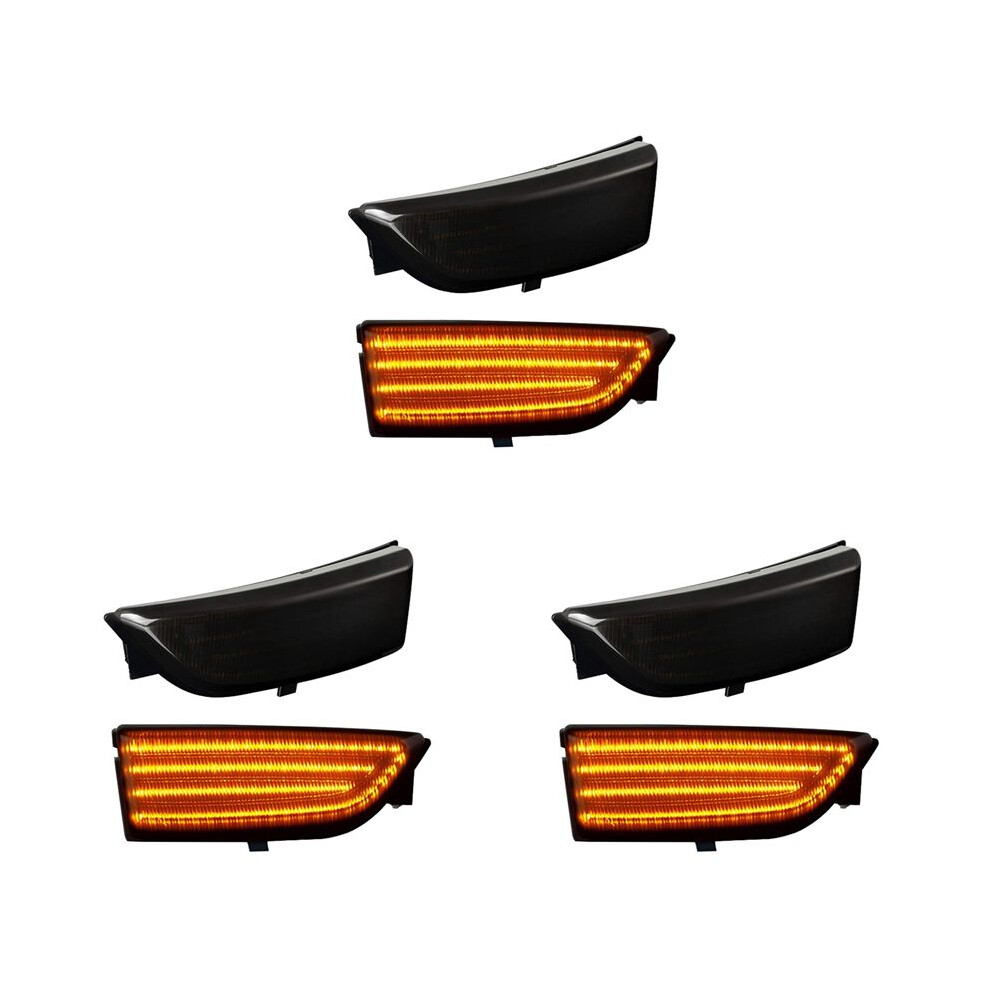 6X Car Dynamic Led Turn Signal Rearview Mirror Lights Blinker For Everest 2015-2019 Ranger T6 Raptor Wildtrak Smoke 4712070885093