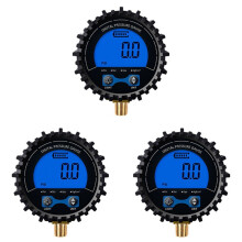 3X Manômetro de PressãO Do Pneu Testador Digital de Pneu com Display Manômetro de PressãO de Ar Rosca Do Acoplador 1/8