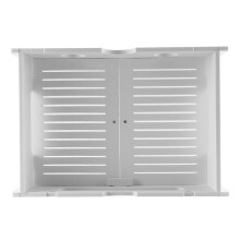 3X Cajas de Almacenamiento de Enrutador Wifi Inalámbrico Caja de Madera Cable Power Soporte de Alambre Estante de Tablero de Enchufe para Colgar