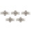 5X Double Push Button Butterfly Clasp Buckle Silver for 21mm Watch Band Strap 1