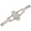 5X Double Push Button Butterfly Clasp Buckle Silver for 21mm Watch Band Strap 5