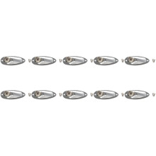 10Pcs Boat Guitar Jack 1/4 Inch Input Output Jack Plate Socket 6.35mm Chrome Silver for FD Strat Style Guitar Parts