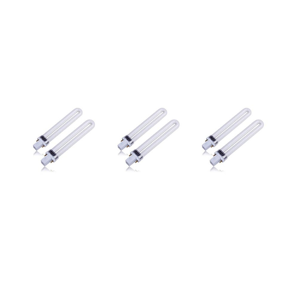 Light New Professional Electronic 6Pcs 365Nm 9W Nail Dryer Uv Lamp Bulb Tube Replacement Art Nail Polish Manicure