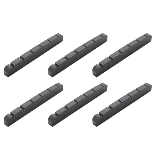6X PT500000 XL Black Self-Lubricating Slotted Nut