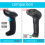 3X Netum F20 Handheld Wired Ccd Barcode Scanner Portable 32Bit USB Cable A4 Bar Code Reader for Pos System 1