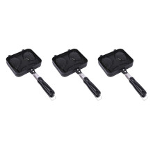 3X Taiyaki Doub le Poisson En Forme de Dessert Chaud Gaufre Gâteau Maker Pan Crêpe Japonais Doub le Pan Fry Pan