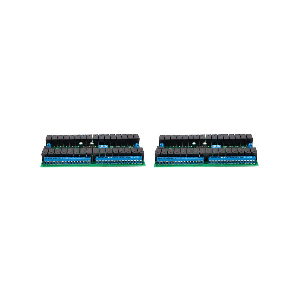 2X R421c32 Dc12v 32 Channels Modbus Rtu Rs485 Bus Relay Module Uart Serial Port Board 6132555157299