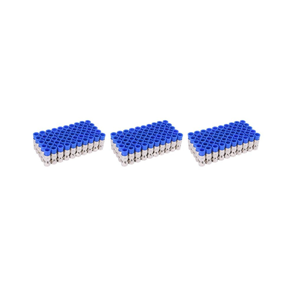 150Pcs Rg6 Compression Connectors Coaxial Cable Waterproof Connection F Compression Connector Rg6 Coaxial Compression 6031445582374